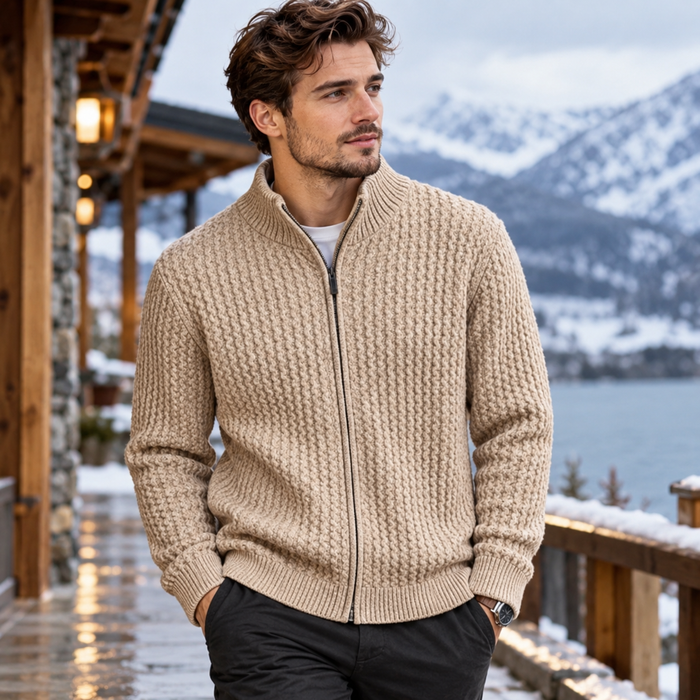 Men's Pure Wool Knitted Sweater