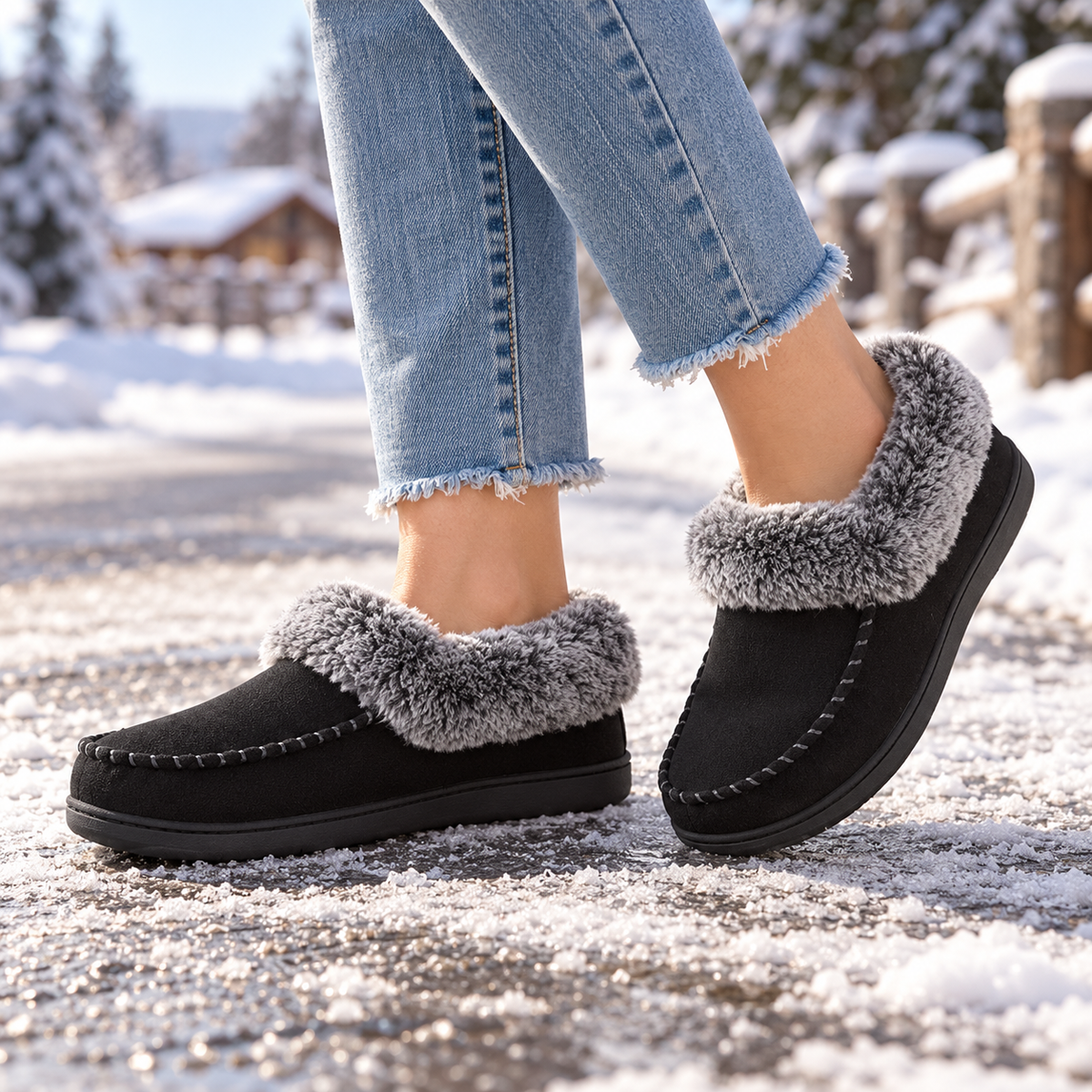 Women's Non-Slip Cushioned EVA Bootie Slippers for Indoor and Outdoor Wear
