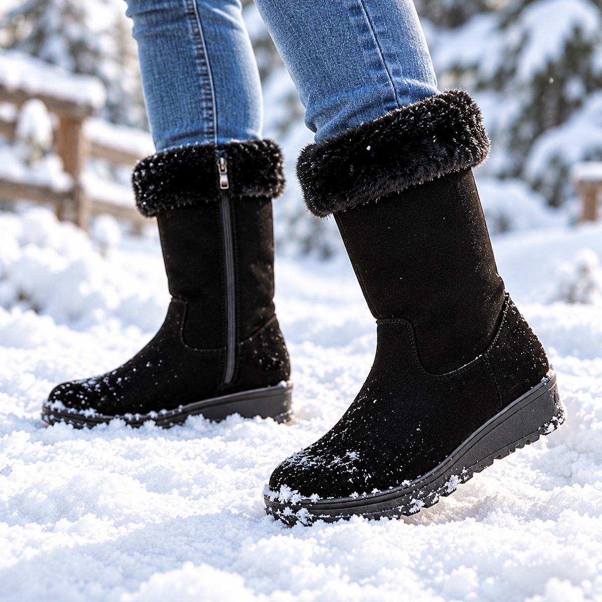 Women's Knee-High Fashion Boots with Cushioned Interior for Casual and Dress Wear