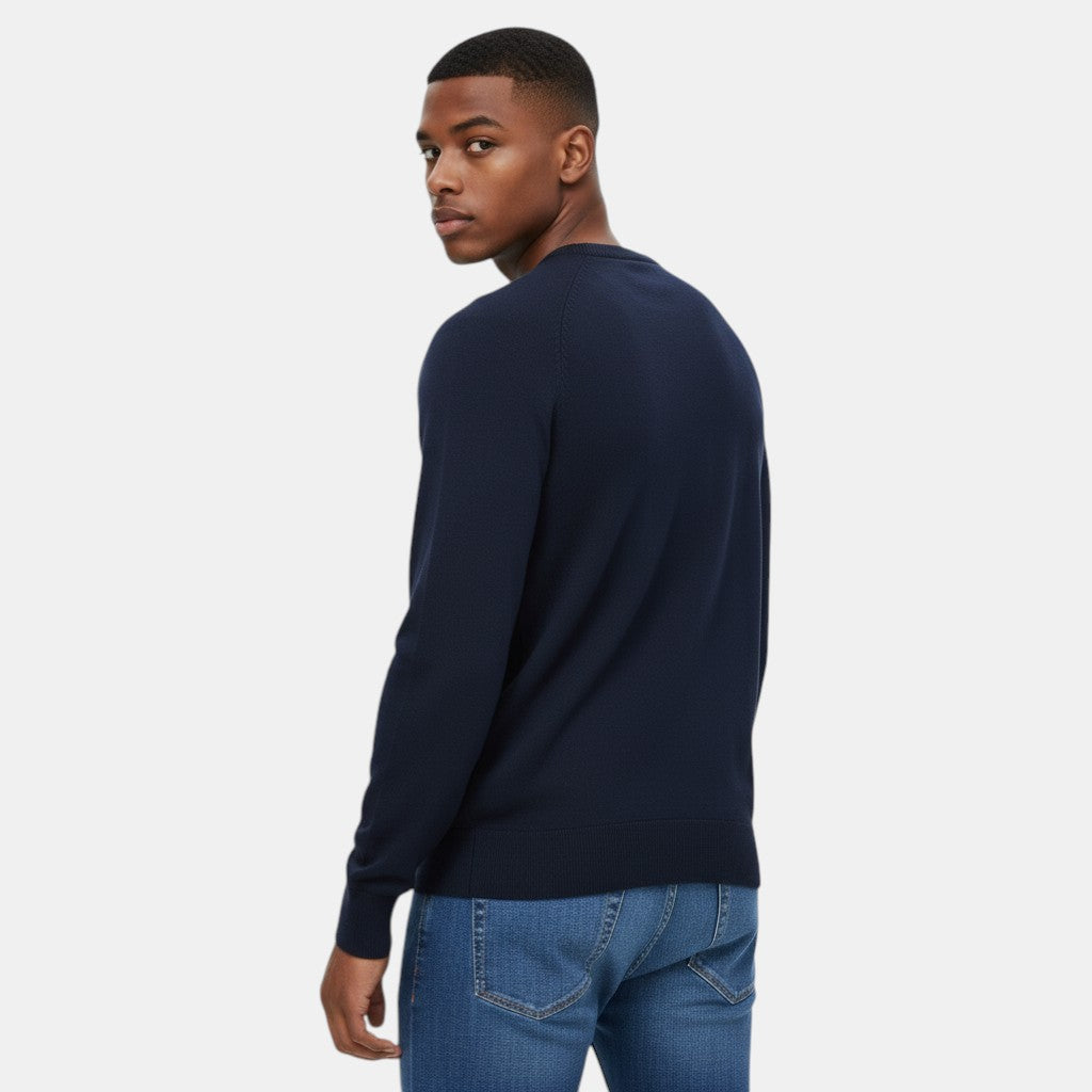 Men's Diamond Pattern Knitted Jumper