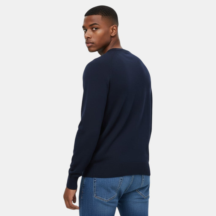 Men's Diamond Pattern Knitted Jumper