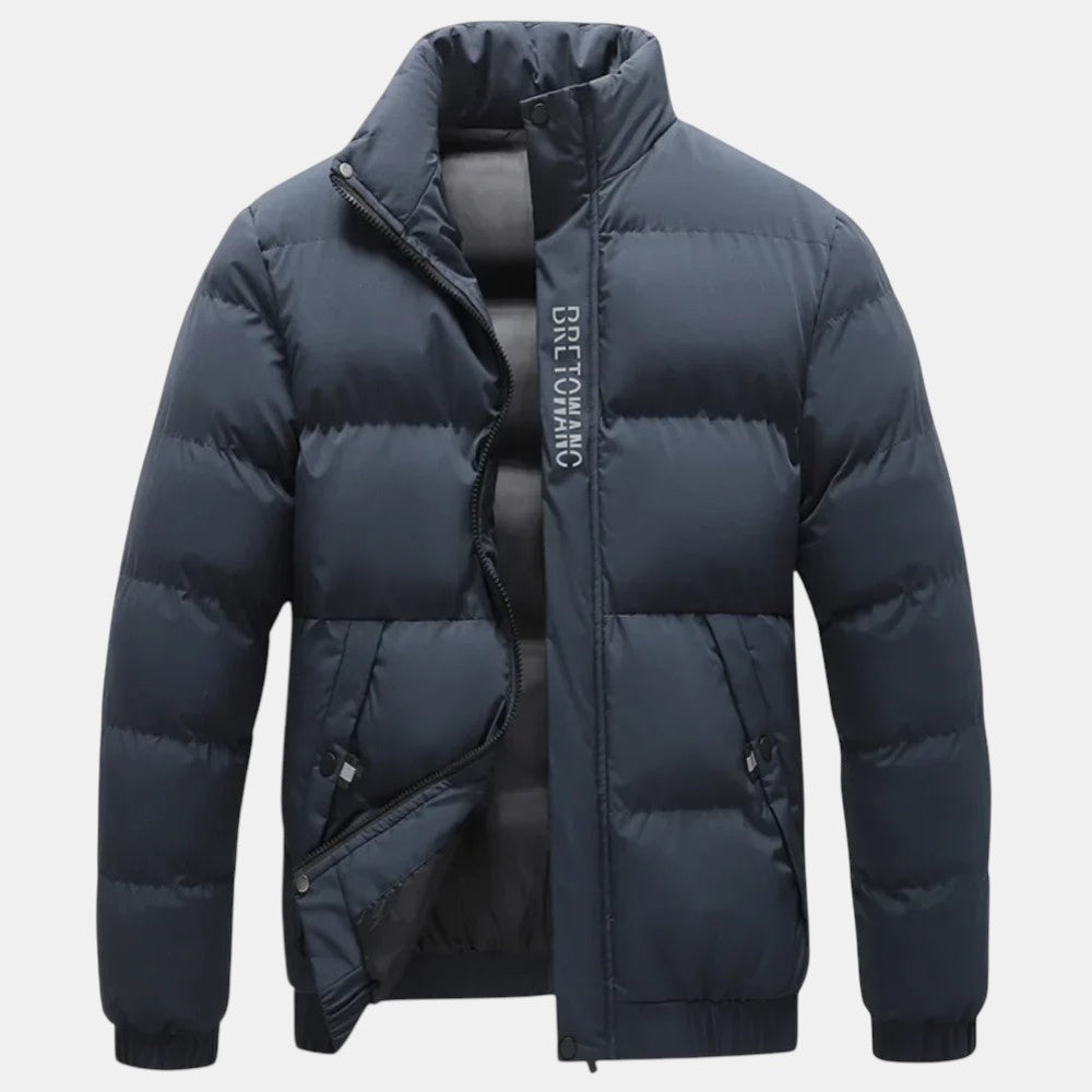 Men's Weather-Resistant Long Winter Jacket