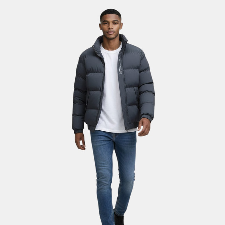 Men's Weather-Resistant Long Winter Jacket