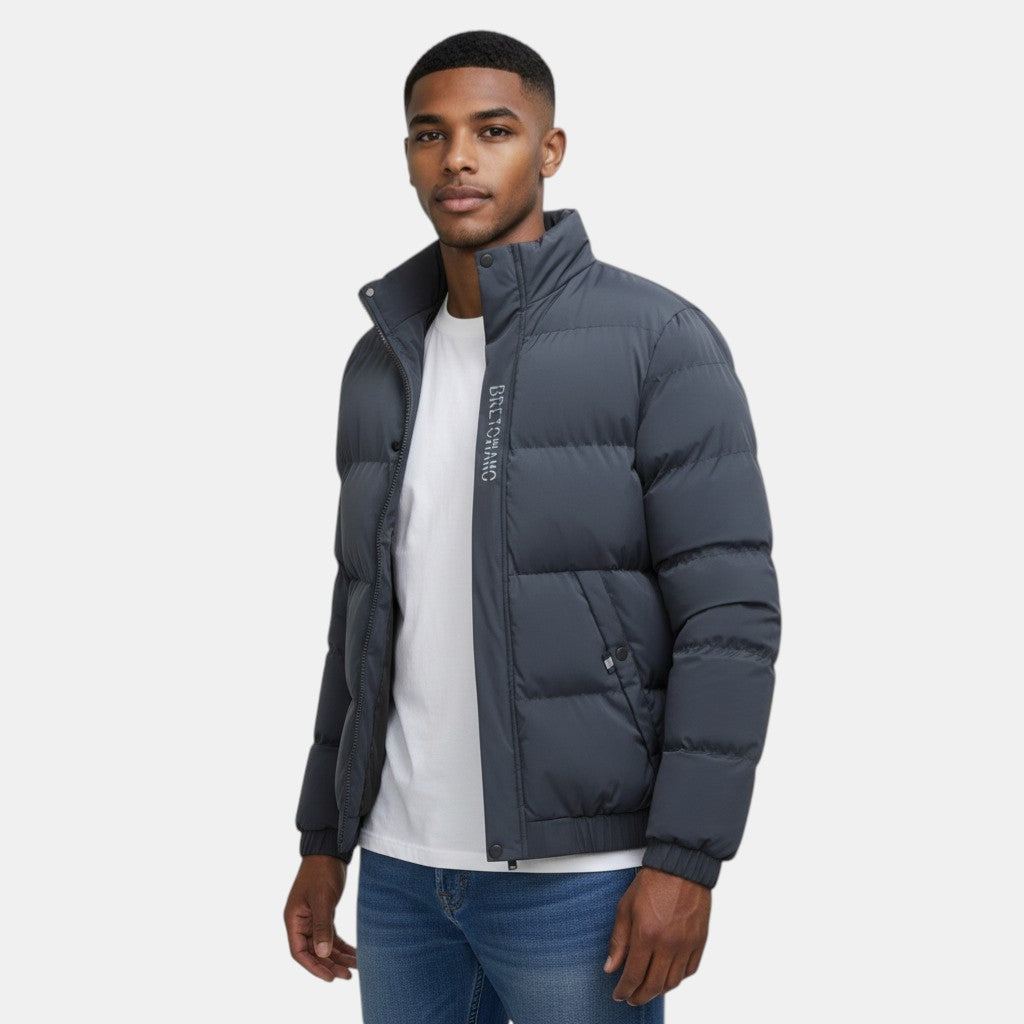 Men's Weather-Resistant Long Winter Jacket