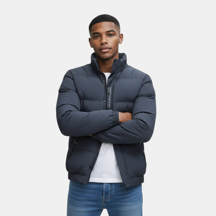 Men's Weather-Resistant Long Winter Jacket