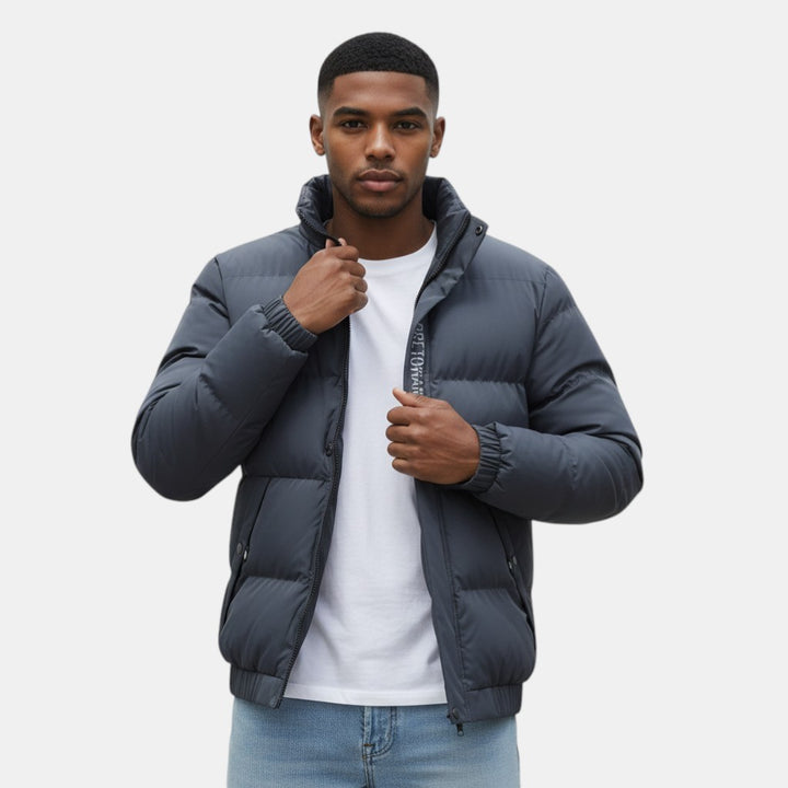 Men's Weather-Resistant Long Winter Jacket