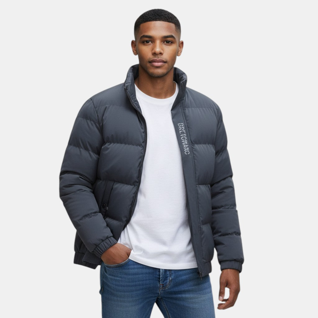 Men's Weather-Resistant Long Winter Jacket