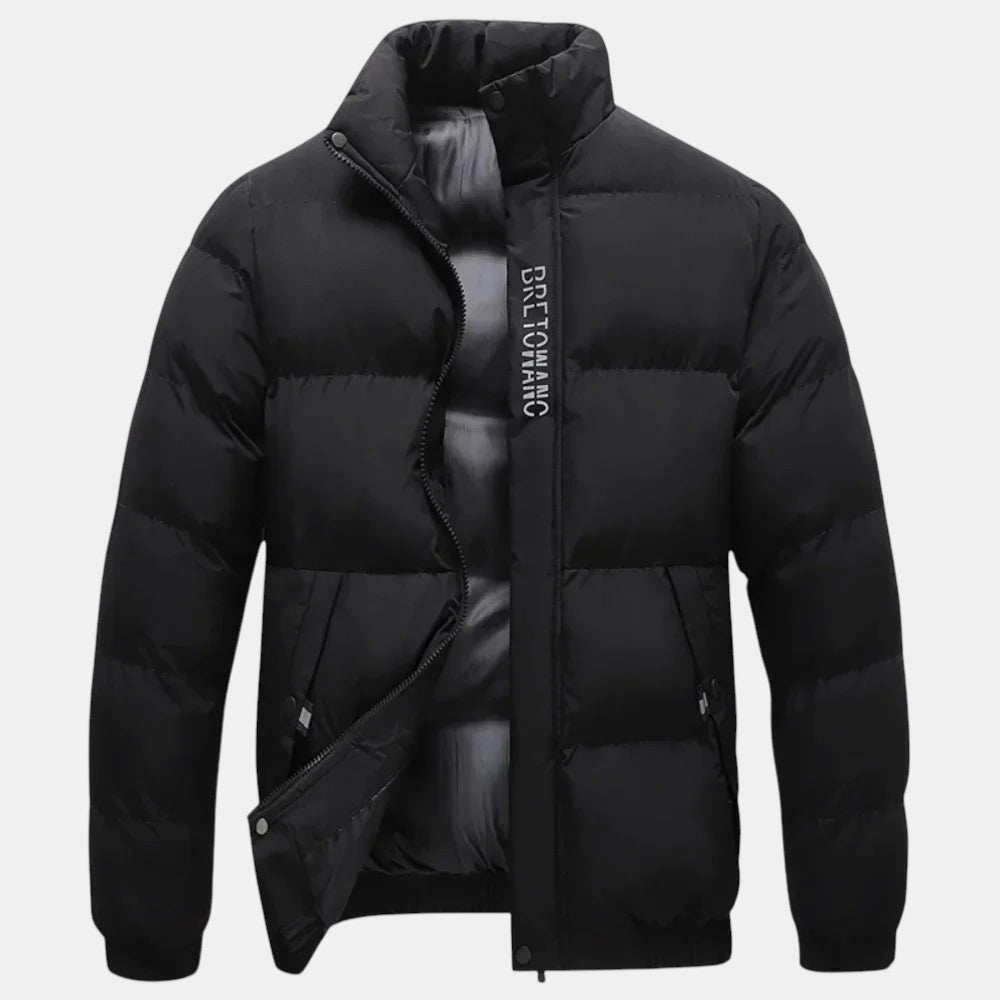 Men's Weather-Resistant Long Winter Jacket