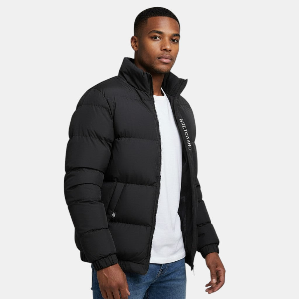 Men's Weather-Resistant Long Winter Jacket