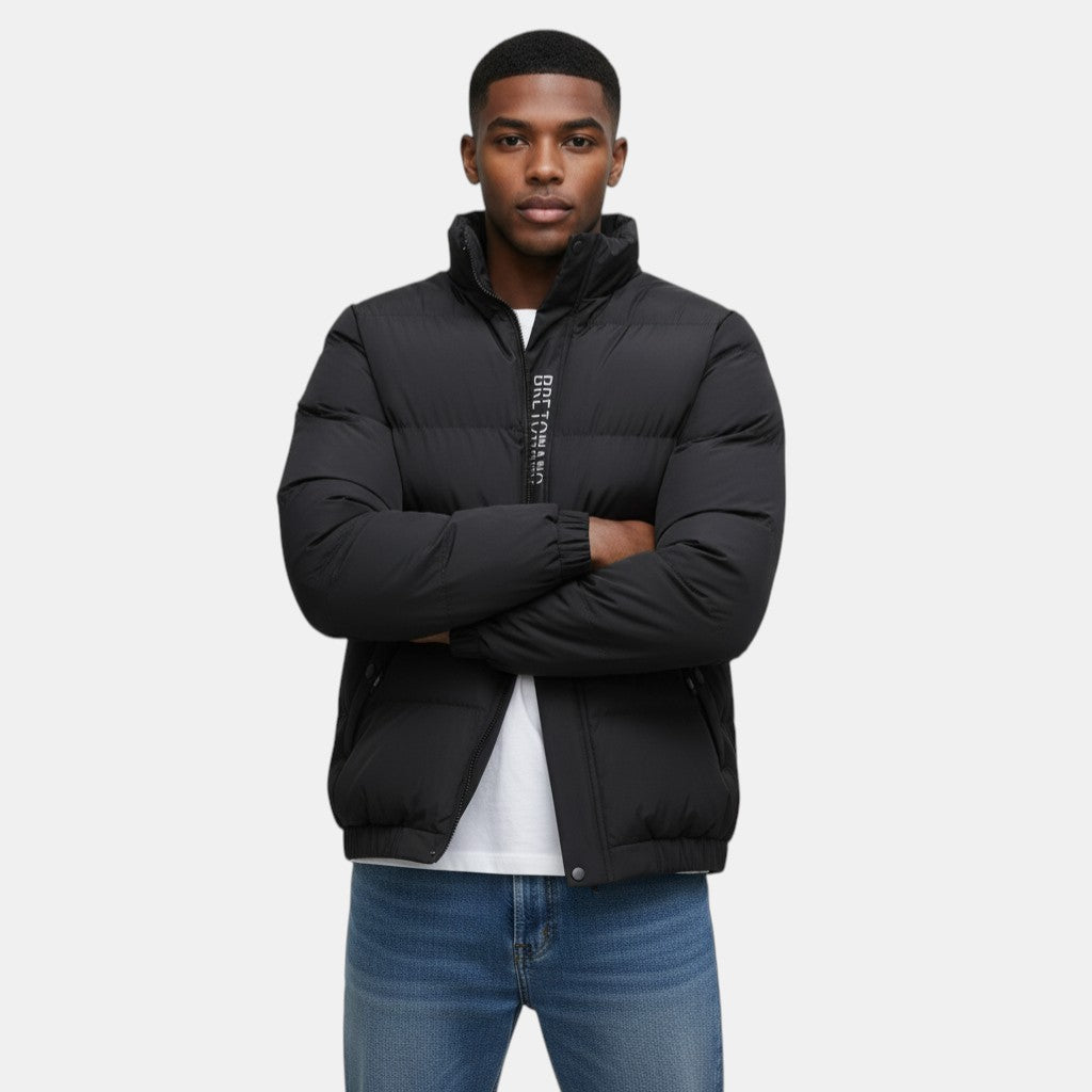 Men's Weather-Resistant Long Winter Jacket