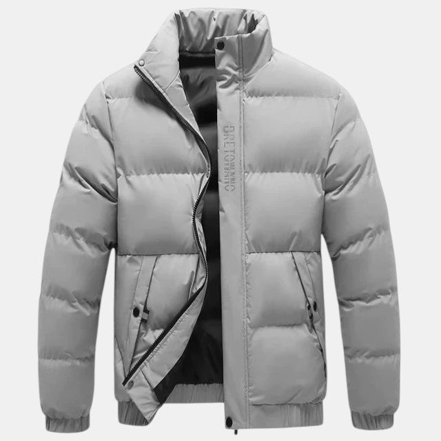 Men's Weather-Resistant Long Winter Jacket