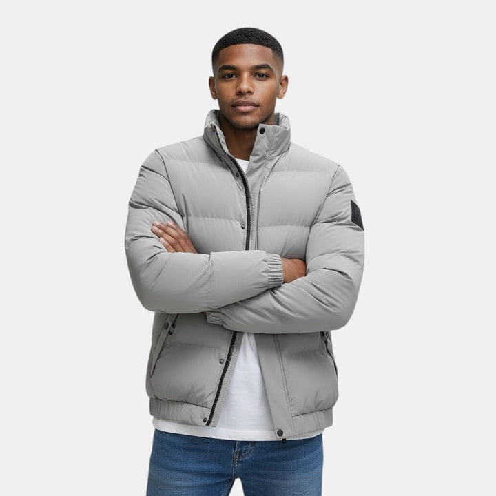Men's Weather-Resistant Long Winter Jacket