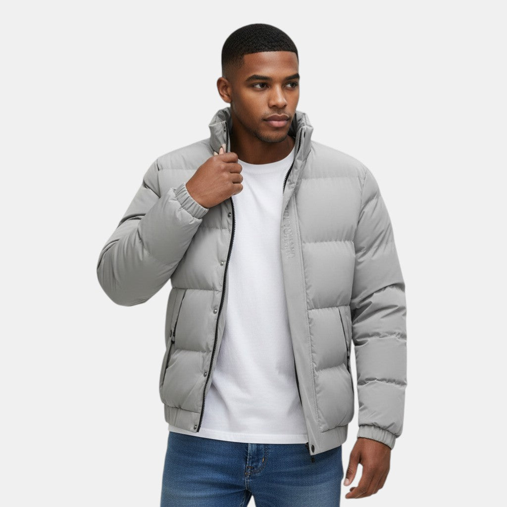 Men's Weather-Resistant Long Winter Jacket