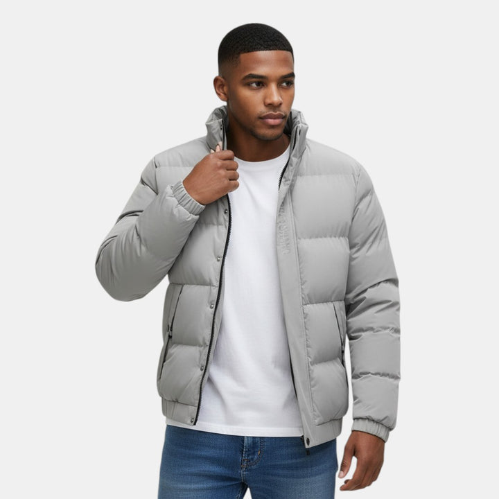 Men's Weather-Resistant Long Winter Jacket
