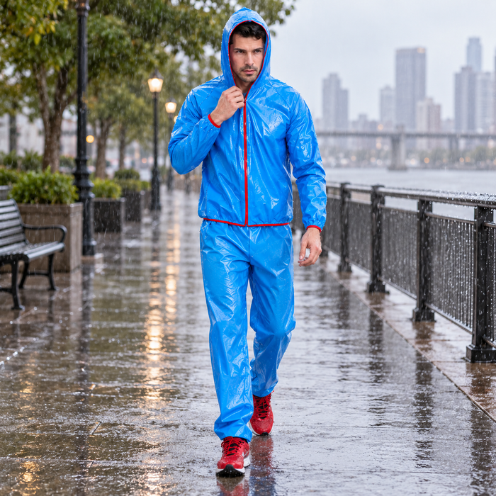 Reflective Split Raincoat Suit for Riding Safely at Night