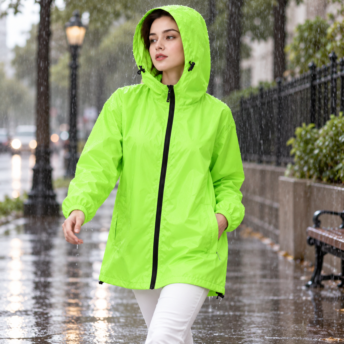 One-Size Raincoat with Split Design for Outdoor Sports