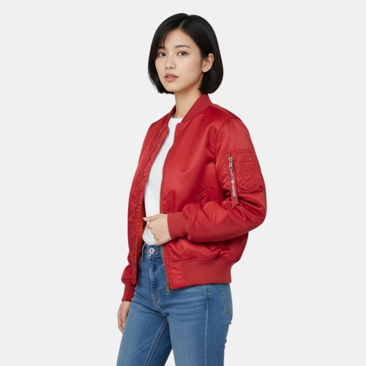 Women's Stylish Bomber Jacket with Warm Insulation