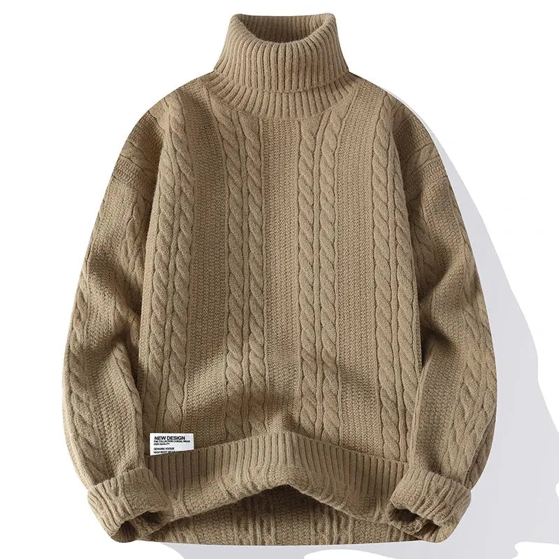 Women’s Cable-Knit Turtleneck Sweater