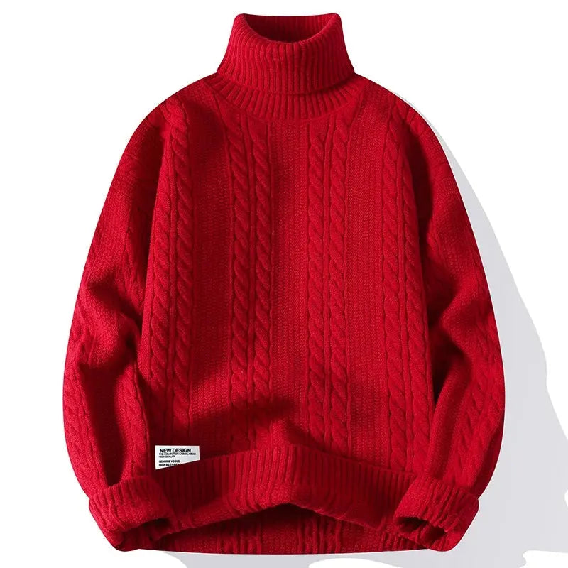 Women’s Cable-Knit Turtleneck Sweater