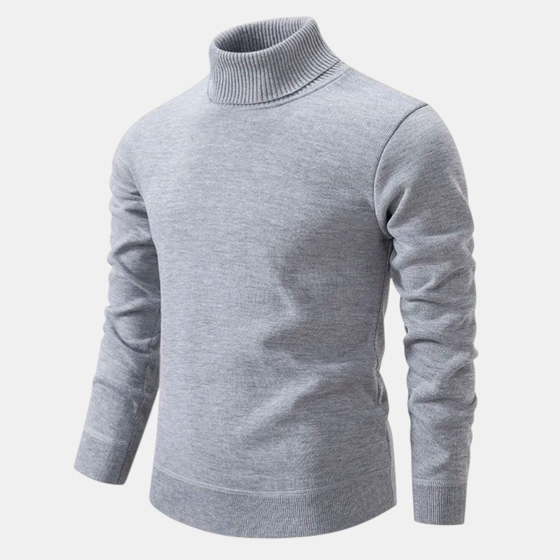 Men's Wool Roll Neck Jumper