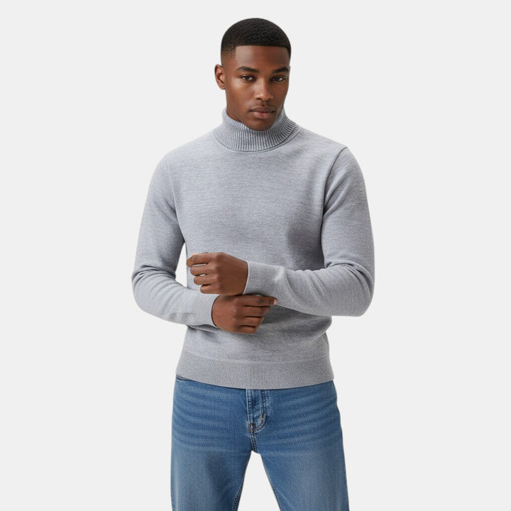 Men's Wool Roll Neck Jumper