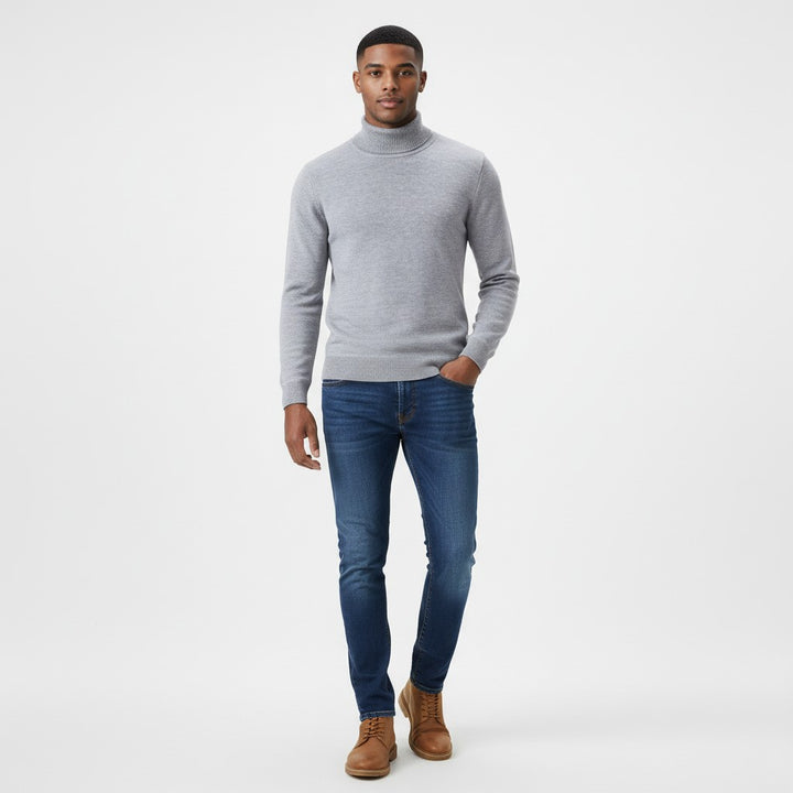 Men's Wool Roll Neck Jumper