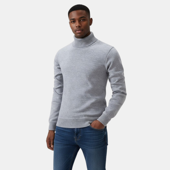 Men's Wool Roll Neck Jumper