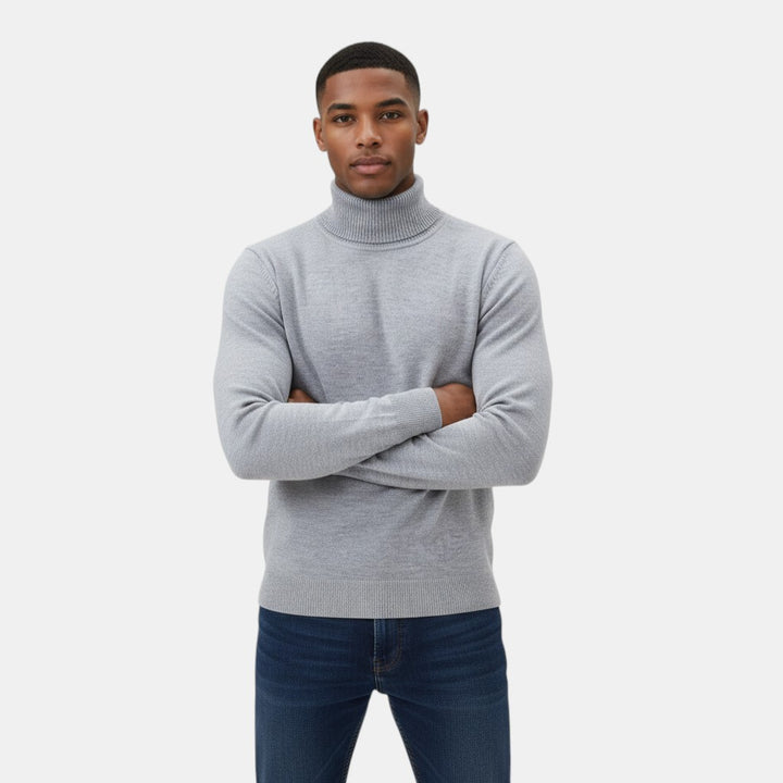 Men's Wool Roll Neck Jumper