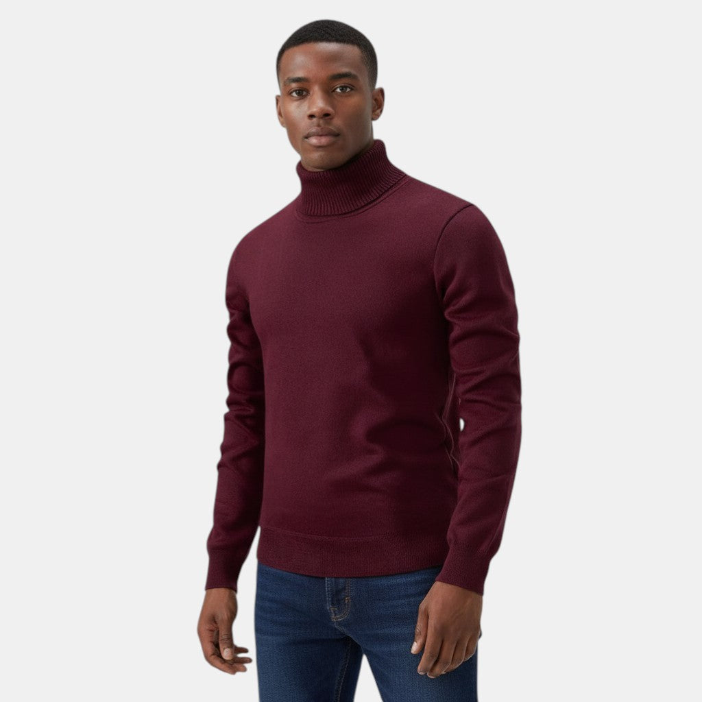 Men's Wool Roll Neck Jumper