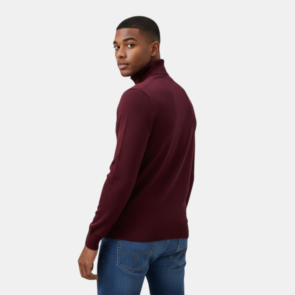 Men's Wool Roll Neck Jumper
