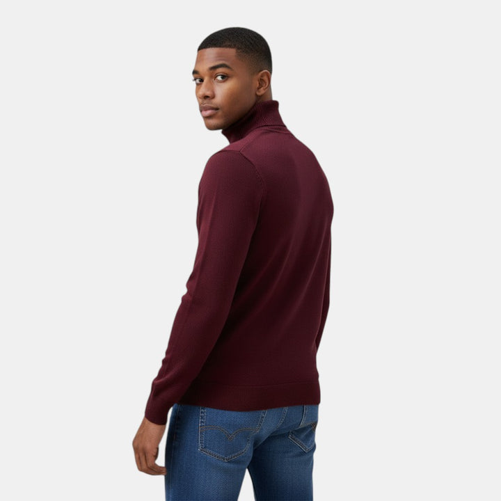 Men's Wool Roll Neck Jumper