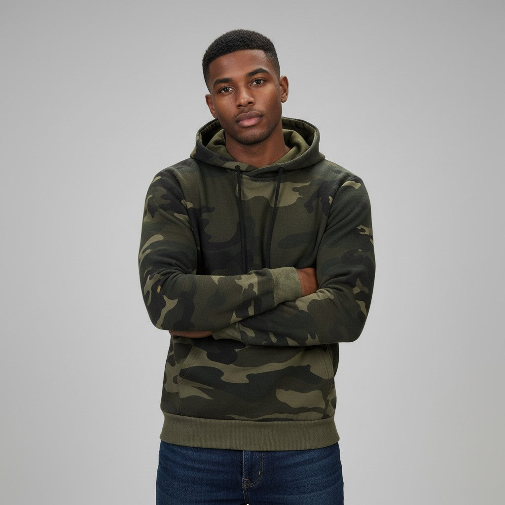 Men's Camouflage Hoodie Comfortable Casual Style