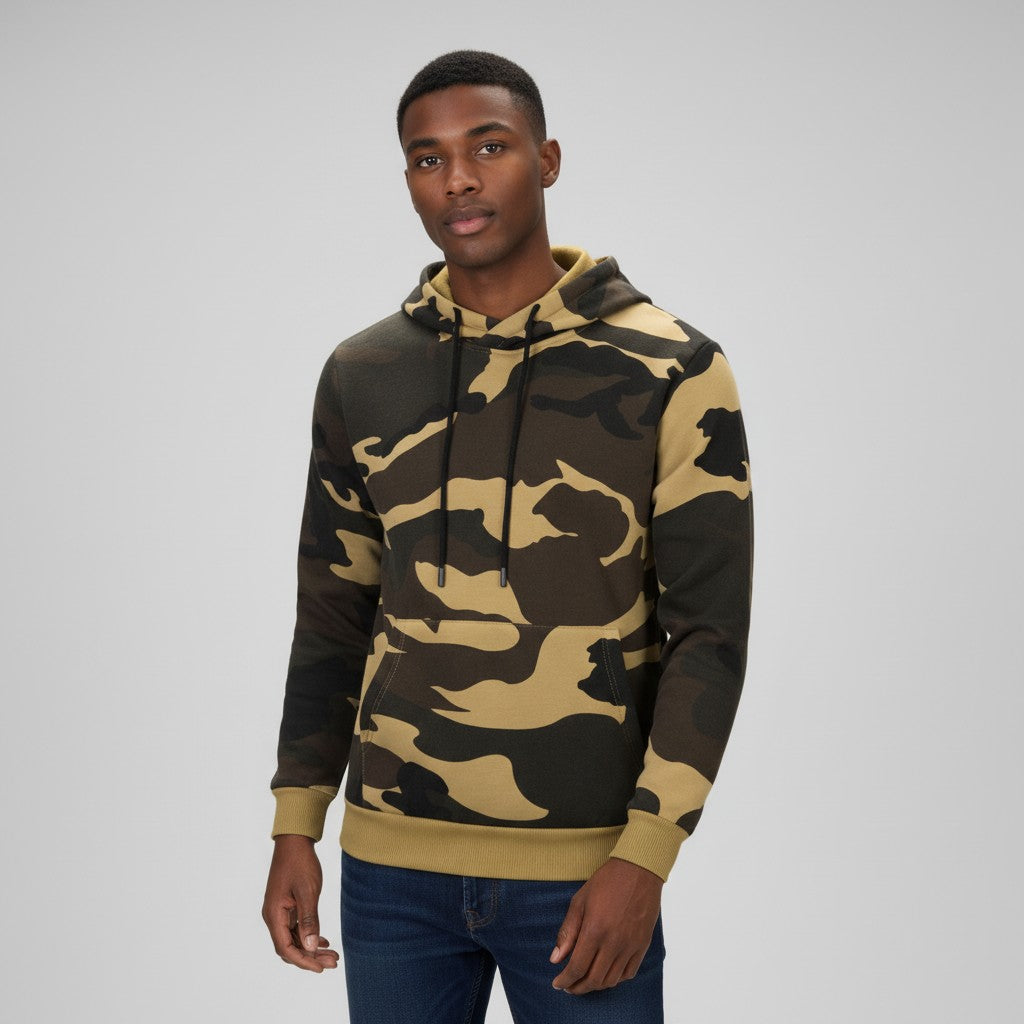 Men's Camouflage Hoodie Comfortable Casual Style