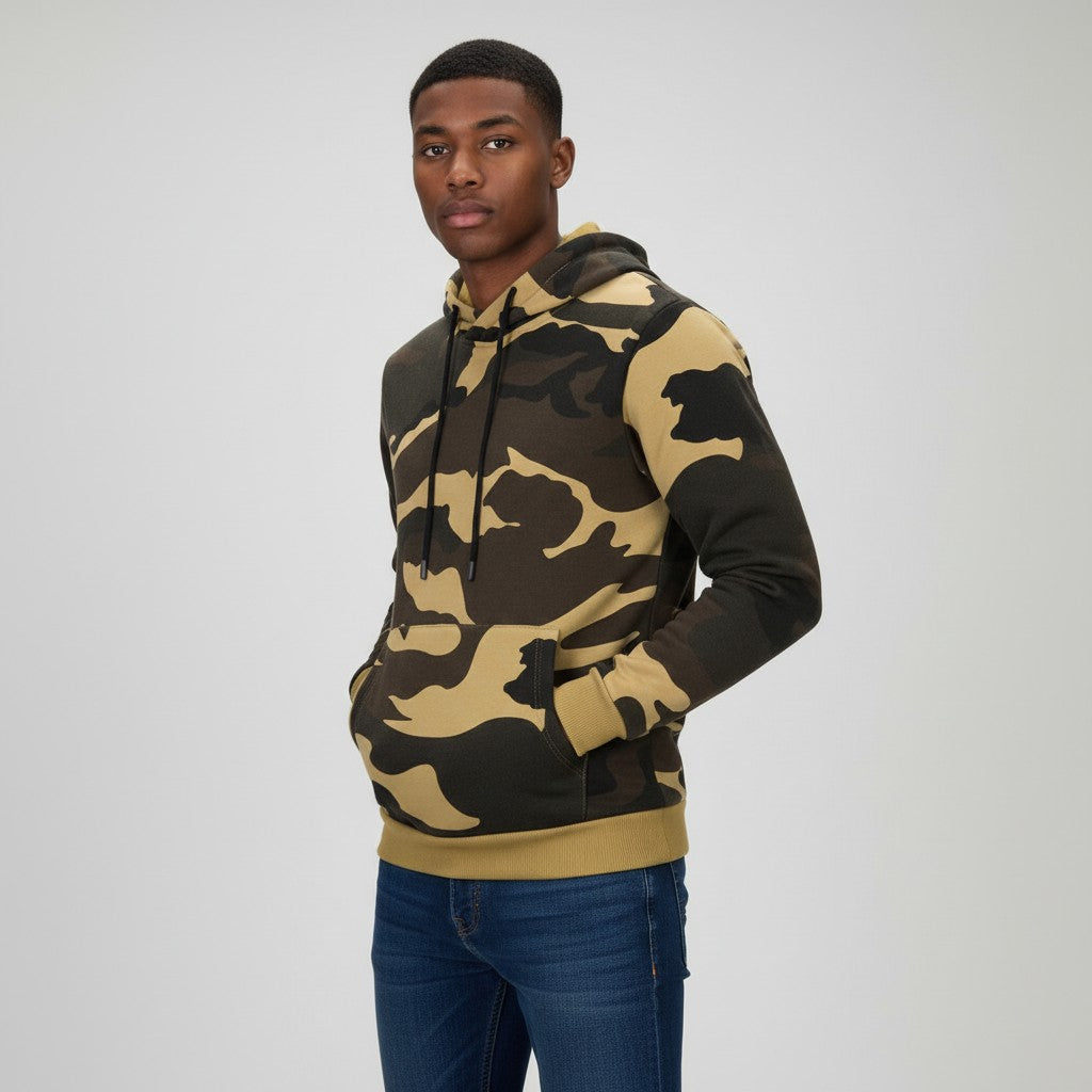 Men's Camouflage Hoodie Comfortable Casual Style