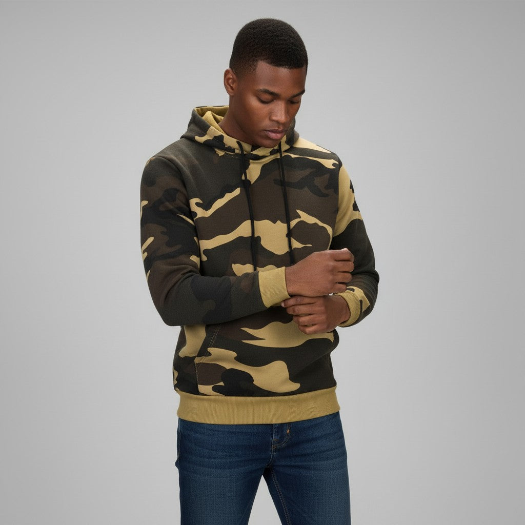 Men's Camouflage Hoodie Comfortable Casual Style