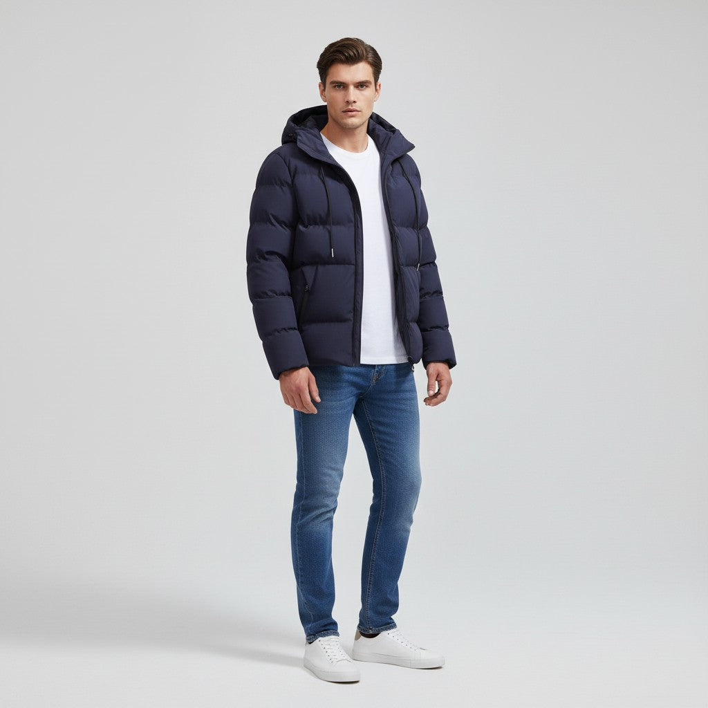 Men's Insulated Hooded Winter Jacket