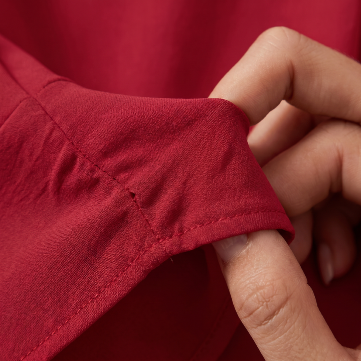 Women's V-Neck Ruffle Sleeve Chiffon Blouse