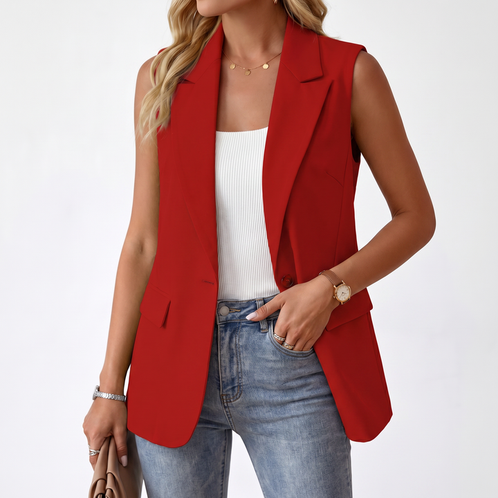 Elegant Sleeveless Blazer Vest for Women