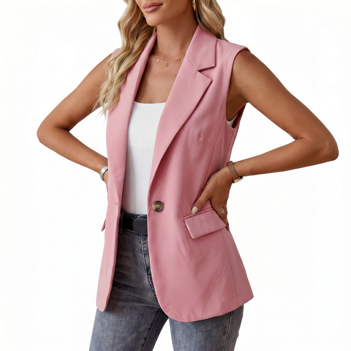 Elegant Sleeveless Blazer Vest for Women