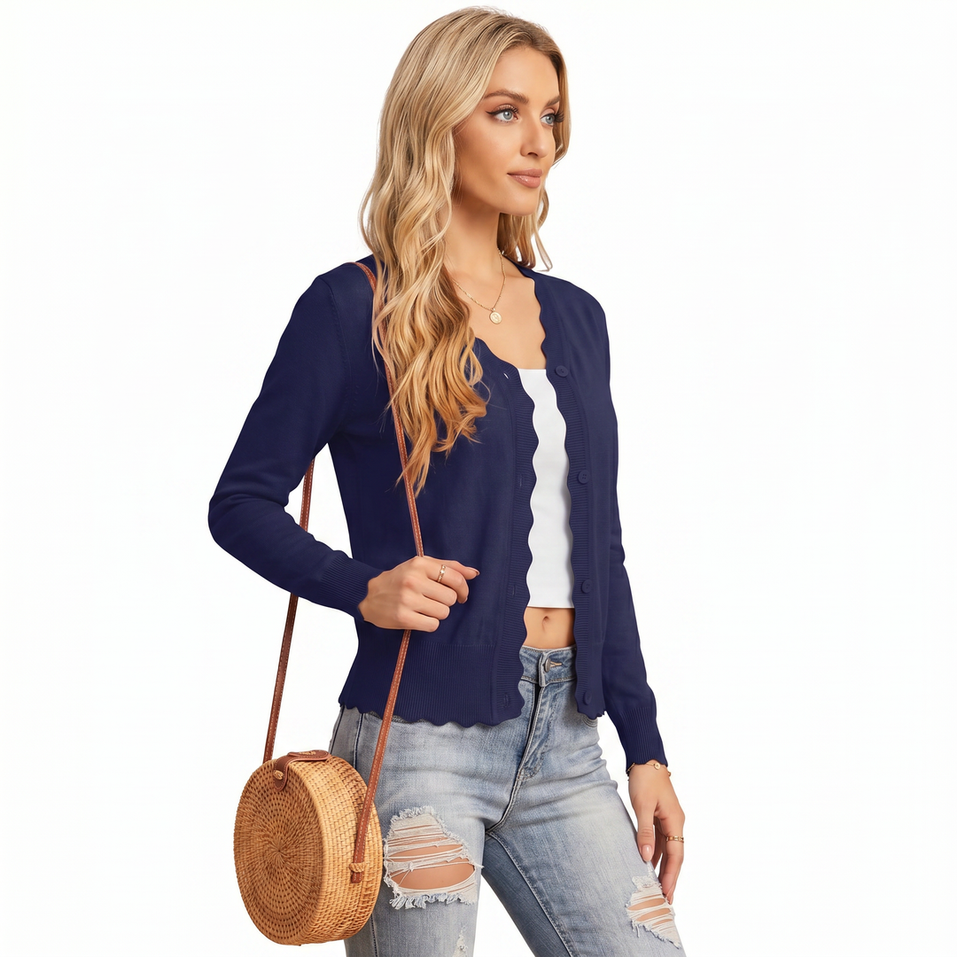 Women’s Short Knit Cardigan Sweater