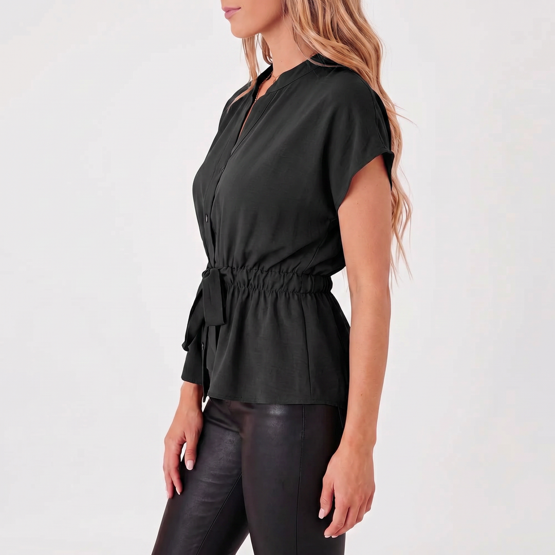 Women's Batwing Short Sleeve Chiffon Blouse