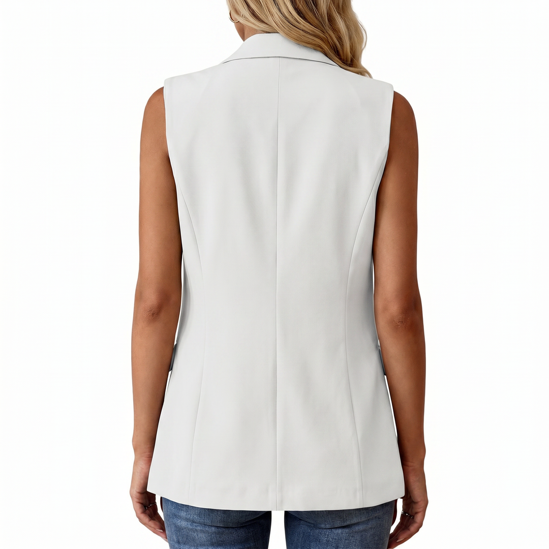 Elegant Sleeveless Blazer Vest for Women