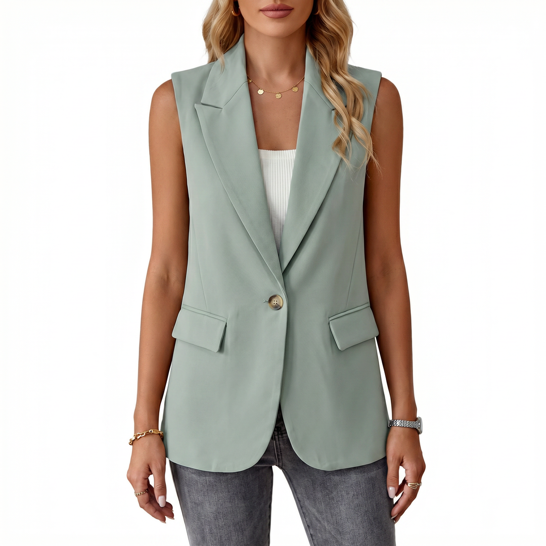 Elegant Sleeveless Blazer Vest for Women