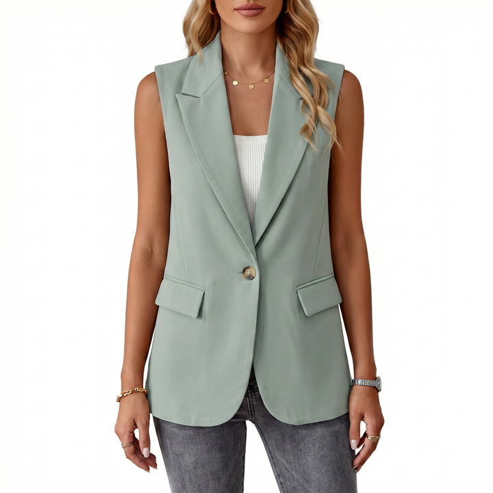 Elegant Sleeveless Blazer Vest for Women