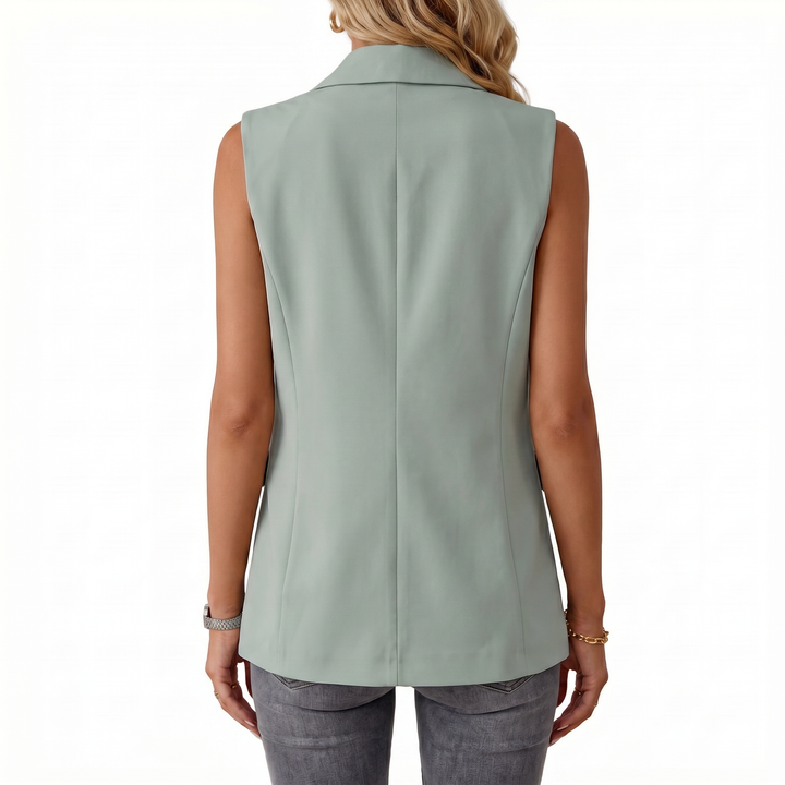Elegant Sleeveless Blazer Vest for Women