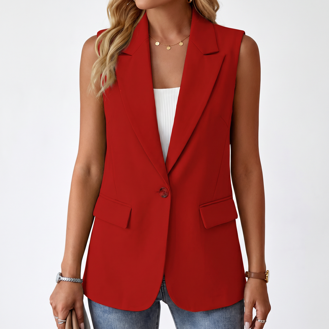 Elegant Sleeveless Blazer Vest for Women