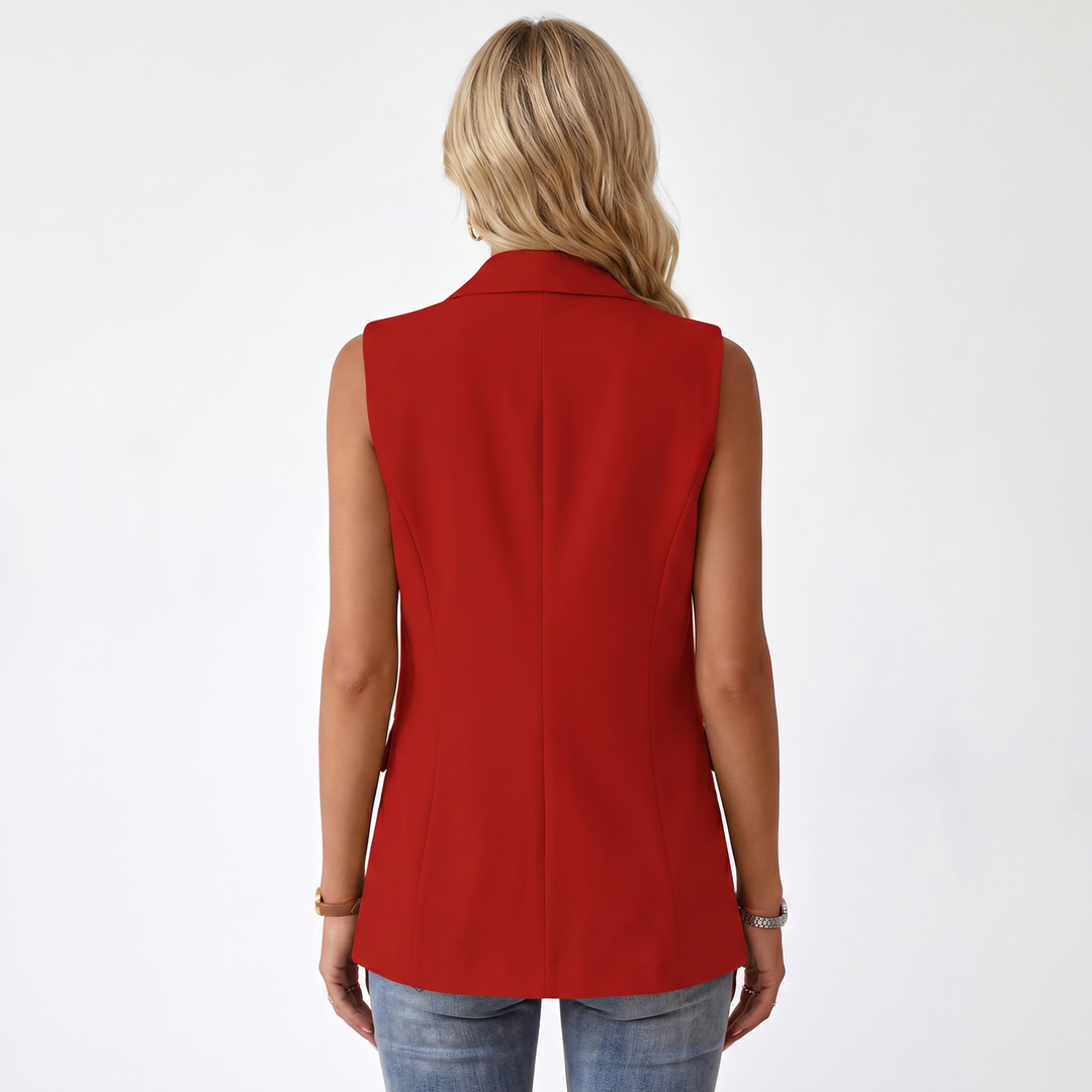 Elegant Sleeveless Blazer Vest for Women