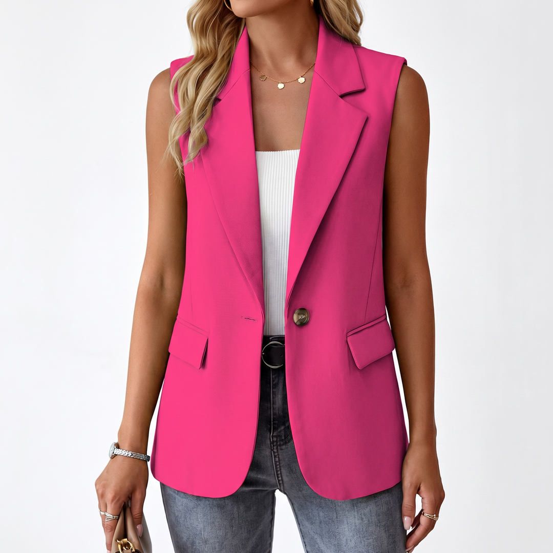 Elegant Sleeveless Blazer Vest for Women