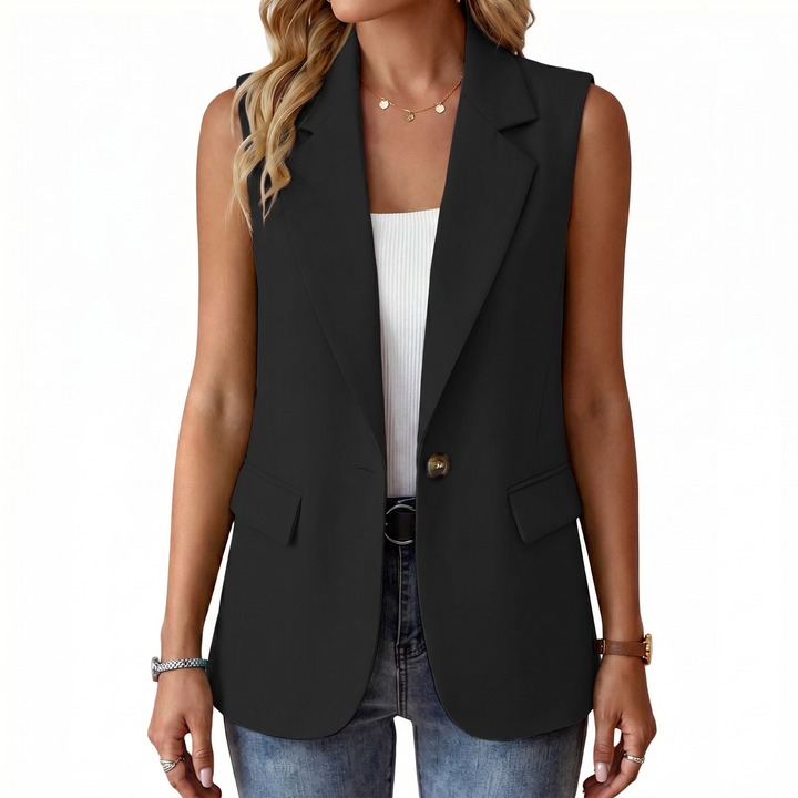 Elegant Sleeveless Blazer Vest for Women