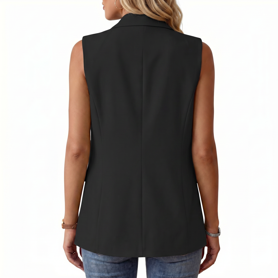 Elegant Sleeveless Blazer Vest for Women